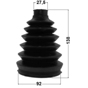 Kit de soufflet de joint homocinétique extérieur FEBEST 1217P-H1 pour HYUNDAI, KIA 49500-4A100 FEBEST