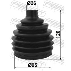 Soufflet d'arbre de transmission FEBEST 1217P-JX1 pour GENESIS GV80 OE 68380002AA FEBEST