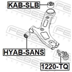 Rotule FEBEST 1220-TQ pour HYUNDAI, KIA OE 54500-4D000 FEBEST