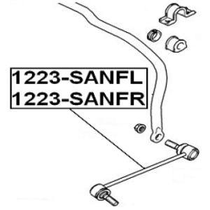 Biellette de barre stabilisatrice avant droite FEBEST 1223-SANFR pour HYUNDAI FEBEST