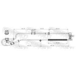 Capteur de vitesse de roue ABS FEBEST 12606-001 pour HYUNDAI, KIA FEBEST