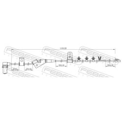 Capteur de vitesse de roue ABS FEBEST 12606-005 pour HYUNDAI, KIA FEBEST