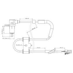 Capteur de vitesse de roue ABS FEBEST 12606-007 pour HYUNDAI, KIA FEBEST