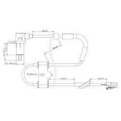 Capteur de vitesse de roue ABS FEBEST 12606-008 pour HYUNDAI, KIA FEBEST