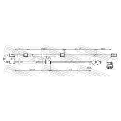 Capteur de vitesse de roue ABS FEBEST 12606-012 pour HYUNDAI OE 95671-2S300 FEBEST
