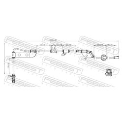 Capteur de vitesse de roue ABS FEBEST 12606-013 pour HYUNDAI, KIA FEBEST