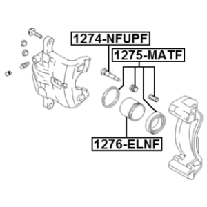 Kit de réparation d'étrier de frein avant FEBEST 1275-MATF pour HYUNDAI 58102-2DA10 FEBEST