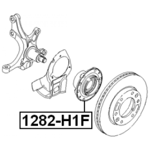 Moyeu de roue avant FEBEST 1282-H1F pour HYUNDAI 51750-4H050 FEBEST