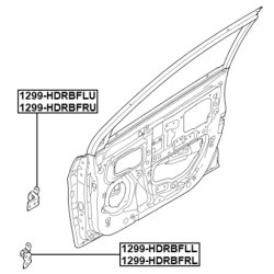Charnières de porte FEBEST 1299-HDRBFRU pour HYUNDAI, KIA FEBEST