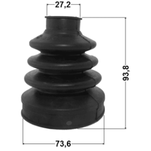 Kit de soufflet de joint homocinétique intérieur FEBEST 1615-203 pour MERCEDES 2033300300 FEBEST