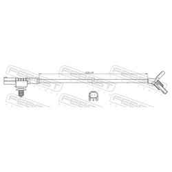 Abs Wheel Speed Sensor FEBEST 16606-001 OE Ref 1644405641 FEBEST