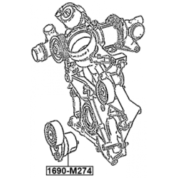 Tendeur de courroie nervurée FEBEST V 1690-M274 2742000070 FEBEST