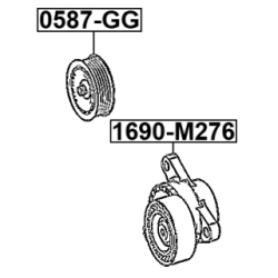 Tendeur de courroie nervurée FEBEST V 1690-M276 2762000170 FEBEST