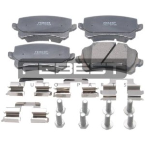 Kit de plaquettes de frein arrière FEBEST 1701-GVIR pour VW, AUDI 3AA698451 FEBEST