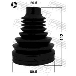 Soufflet d'arbre de transmission FEBEST 1715P-Q5LHT pour AUDI, MERCEDES, PORSCHE et plus encore... FEBEST