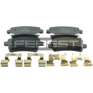 Kit de plaquettes de frein arrière FEBEST 1801-INSR pour VAUXHALL et plus encore... FEBEST