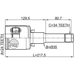 Kit de joint homocinétique FEBEST 1811-MOKKALH pour CHEVROLET, HOLDEN, VAUXHALL FEBEST