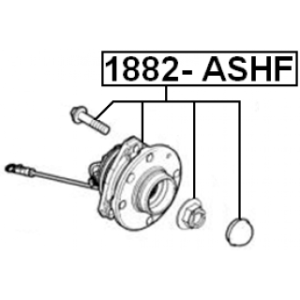 Moyeu de roue avant FEBEST 1882-ASHF pour VAUXHALL ASTRA, ASTRAVAN FEBEST
