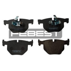 Kit de plaquettes de frein arrière FEBEST 1901-E60R pour BMW Série 5 et Série 6 FEBEST