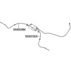 Handbrake Cable FEBEST 19100-F15LH OE Ref 34436870191 FEBEST