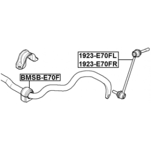 Biellette de barre stabilisatrice avant gauche FEBEST 1923-E70FL pour BMW X5, X6 FEBEST