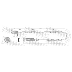 Capteur de vitesse de roue ABS FEBEST 19606-001 pour BMW Série 1 et 3, référence d'origine 34526762466 FEBEST