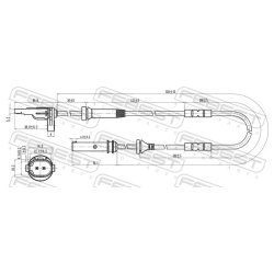 Capteur de vitesse de roue ABS FEBEST 19606-002 pour BMW X3, X4 OE 34526788645 FEBEST