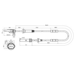 Capteur de vitesse de roue ABS FEBEST 19606-002 pour BMW X3, X4 OE 34526788645 FEBEST