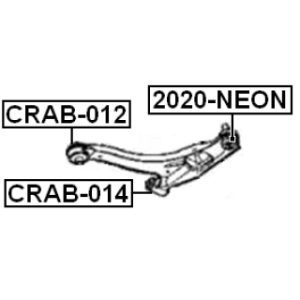Rotule de bras inférieur avant FEBEST 2020-NEON pour CHRYSLER et plus encore... FEBEST