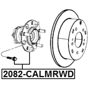 Moyeu de roue arrière FEBEST 2082-CALMRWD pour JEEP, DODGE 05105770AA FEBEST