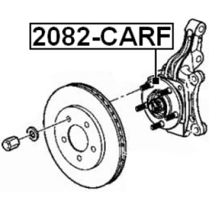 Moyeu de roue avant FEBEST 2082-CARF pour CHRYSLER, DODGE, PLYMOUTH 04641517 FEBEST