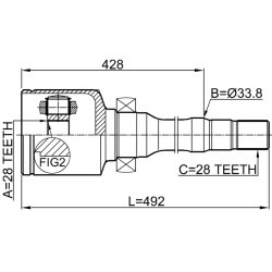 Kit de joint homocinétique FEBEST 2111-CNGAMTRH pour FORD FUSION, MONDEO, S-MAX FEBEST
