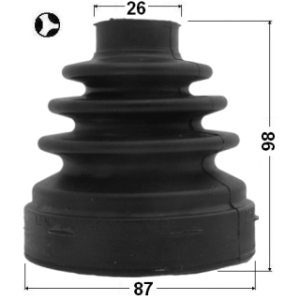 Kit de soufflet de joint homocinétique intérieur FEBEST 2115-CA223LHT pour FORD 1504139 FEBEST