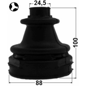 Kit de soufflet de joint homocinétique intérieur FEBEST 2115-GELHT pour FORD FOCUS, MONDEO FEBEST