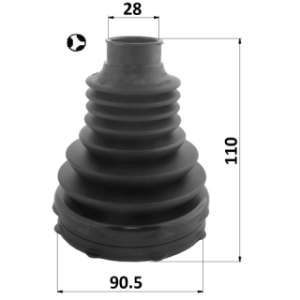 Kit de soufflet de joint homocinétique intérieur FEBEST 2115-TKE4WDT pour FORD RANGER FEBEST