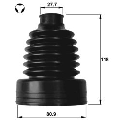 Soufflet d'arbre de transmission FEBEST 2115P-M8DA pour FORD FEBEST