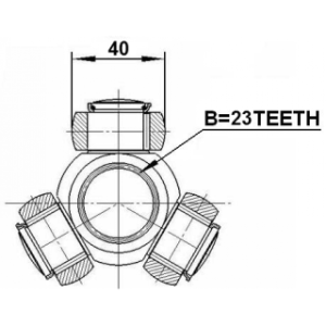 Joint tripode FEBEST 2116-CB320AT pour VAUXHALL et plus encore... FEBEST