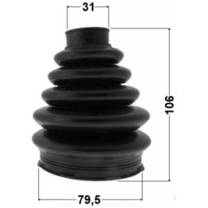 Kit de soufflet de joint homocinétique extérieur FEBEST 2117P-FOCII pour FORD FOCUS, C-MAX FEBEST