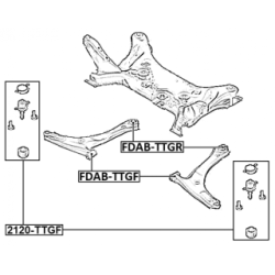 Rotule FEBEST 2120-TTGF pour FORD TOURNEO, TRANSIT FEBEST