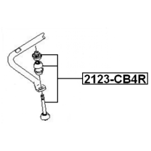 Biellette de barre stabilisatrice arrière FEBEST 2123-CB4R pour FORD FOCUS, C-MAX FEBEST