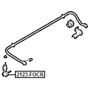 Biellette de barre stabilisatrice arrière FEBEST 2123-FOCR pour FORD, VOLVO 1691815 FEBEST