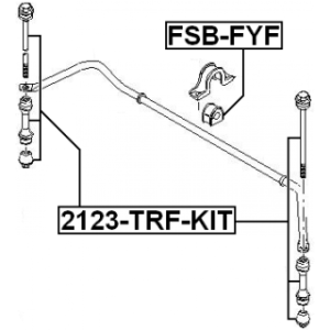 Kit de biellettes de barre stabilisatrice avant FEBEST 2123-TRF-KIT pour FORD, LINCOLN FEBEST