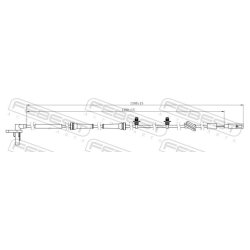 Capteur de vitesse de roue ABS FEBEST 21606-007 pour FORD TRANSIT OE 1371543 FEBEST