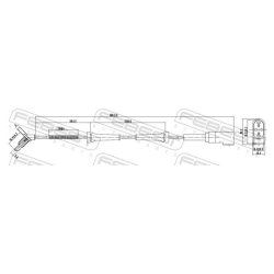 Capteur de vitesse de roue ABS FEBEST 21606-011 pour FORD TOURNEO FEBEST