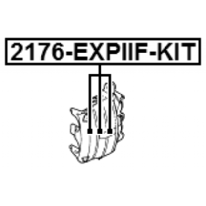 Kit de réparation FEBEST, piston d'étrier avant 2176-EXPIIF-KIT pour FORD et plus encore... FEBEST