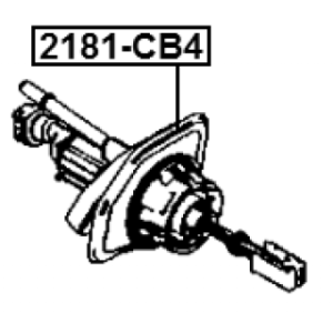 Maître-cylindre d'embrayage FEBEST 2181-CB4 pour FORD, MAZDA, VOLVO 1232971 FEBEST