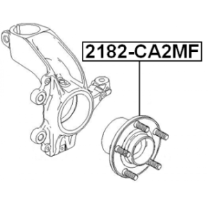 Moyeu de roue avant FEBEST 2182-CA2MF pour FORD MONDEO, FOCUS FEBEST