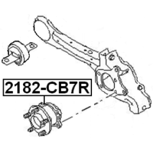 Moyeu de roue arrière FEBEST 2182-CB7R pour FORD S-MAX, GALAXY FEBEST
