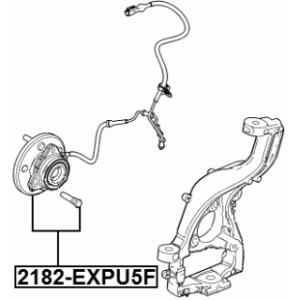 Moyeu de roue avant FEBEST 2182-EXPU5F pour FORD, MERCURY MOUNTAINEER, EXPLORER FEBEST