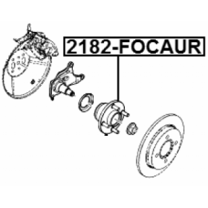 Moyeu de roue arrière FEBEST 2182-FOCAUR pour FORD FOCUS OE YS4Z-1A034-AA FEBEST